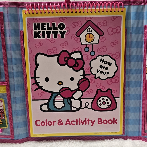 Hello Kitty Carry All Color Activity Art&Crafts Hobbies Kids Travel Gifts - Picture 4 of 14